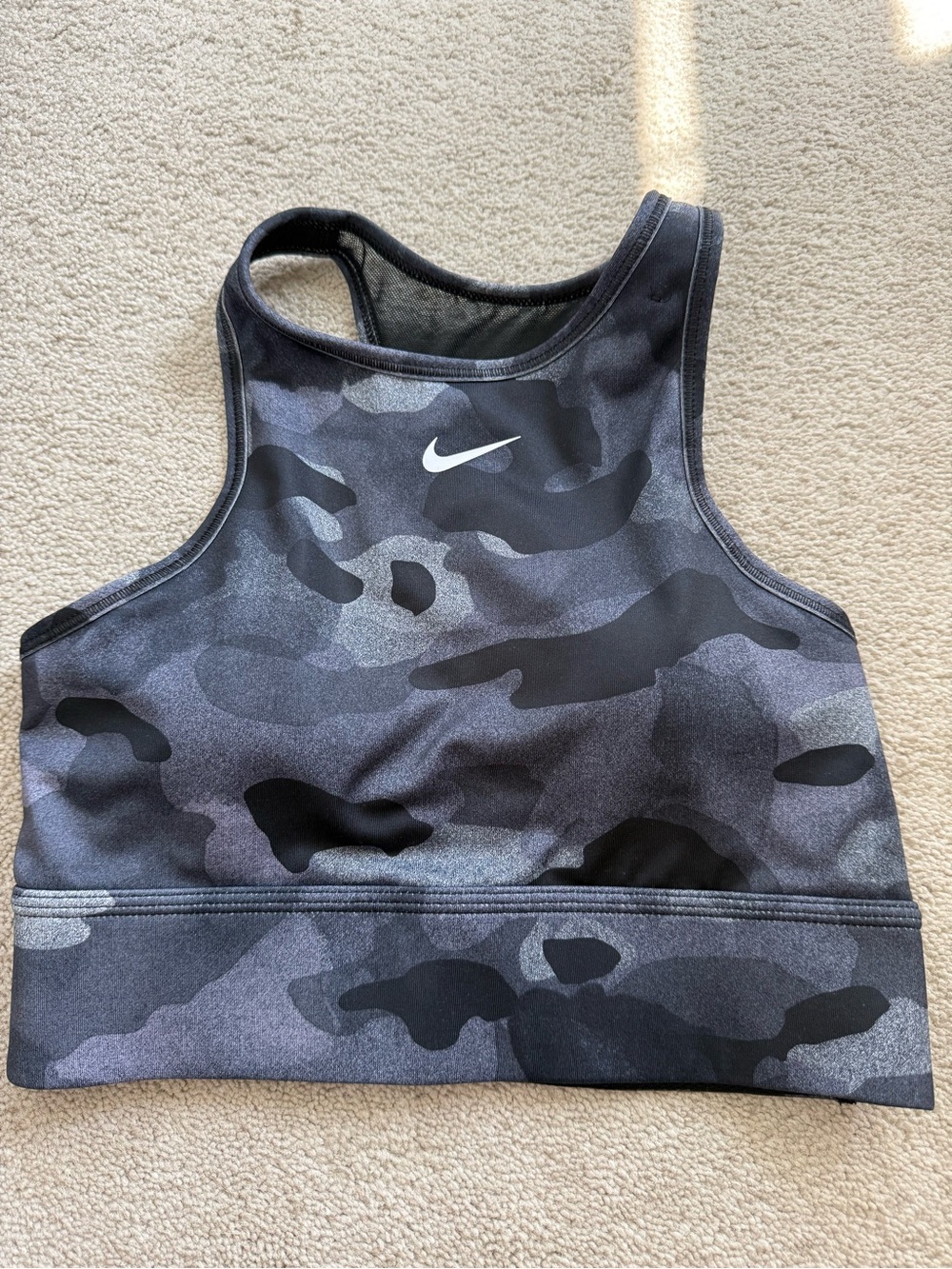 Nike Camo High Neck Sports Bra
